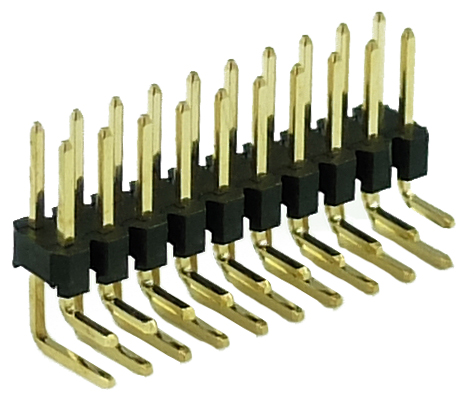 STANDARD BOARD-TO-BOARD DUAL ROW RIGHT ANGLE TYPE MALE