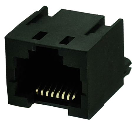 RJ45 WITHOUT SHELL FLAT PIN TOP ENTRY PCB JACK